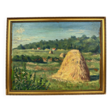 Oil painting “The Haystacks”