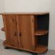 Small buffet or console in natural and black wood