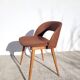 Wood and fabric chair from the 60s/70s.