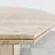 Travertine and Brass dining table, 1970s