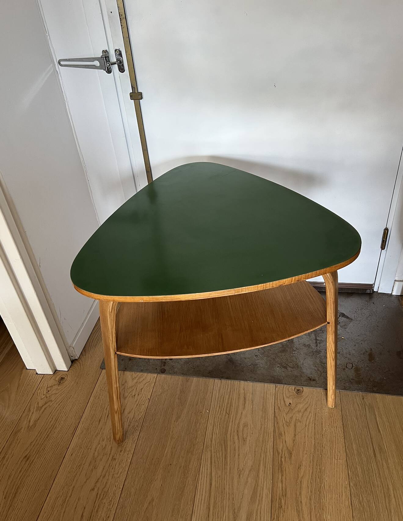 Hugues Steiner side table 1950/1960 bow-wood