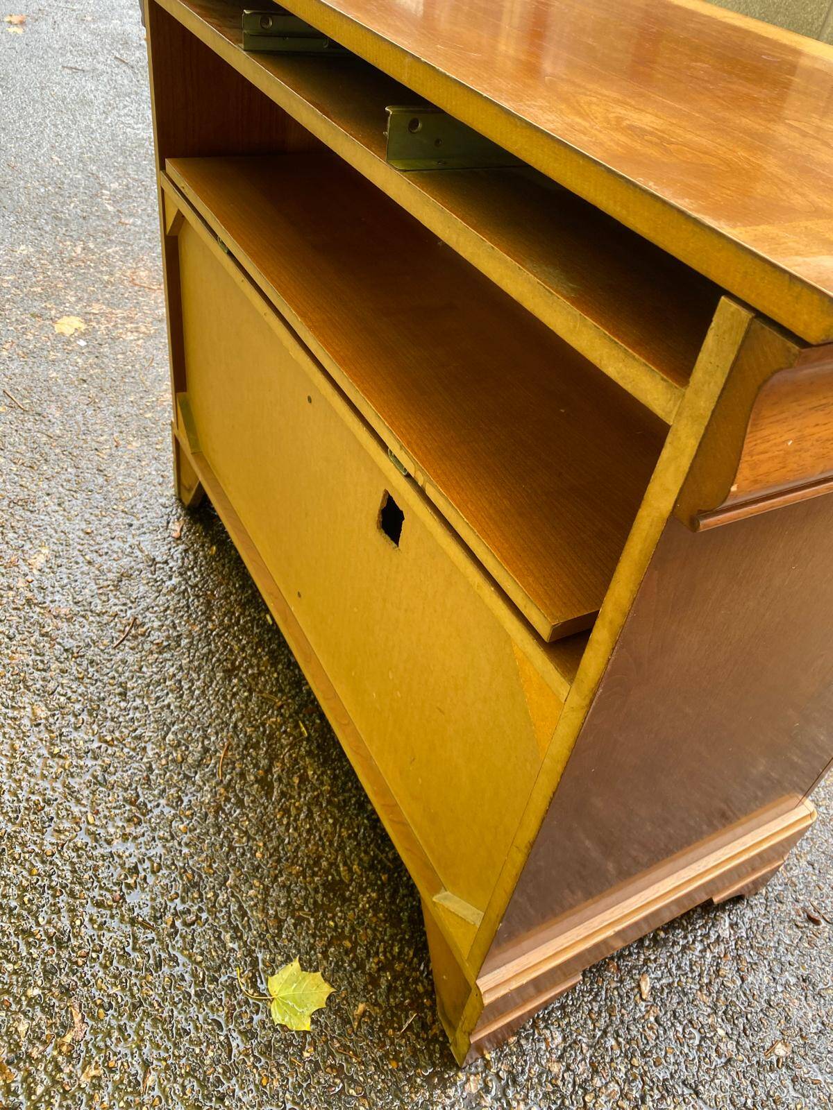Louis Philippe sideboard in satin light wood 86cm