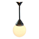 Bauhaus opaline globe suspension XL - mid 20th century
