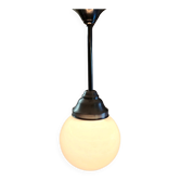 Bauhaus opaline globe suspension XL - mid 20th century