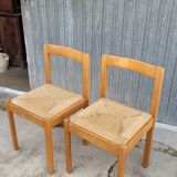 Pair of vintage Italian rope chairs - 1970s