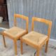 Pair of vintage Italian rope chairs - 1970s