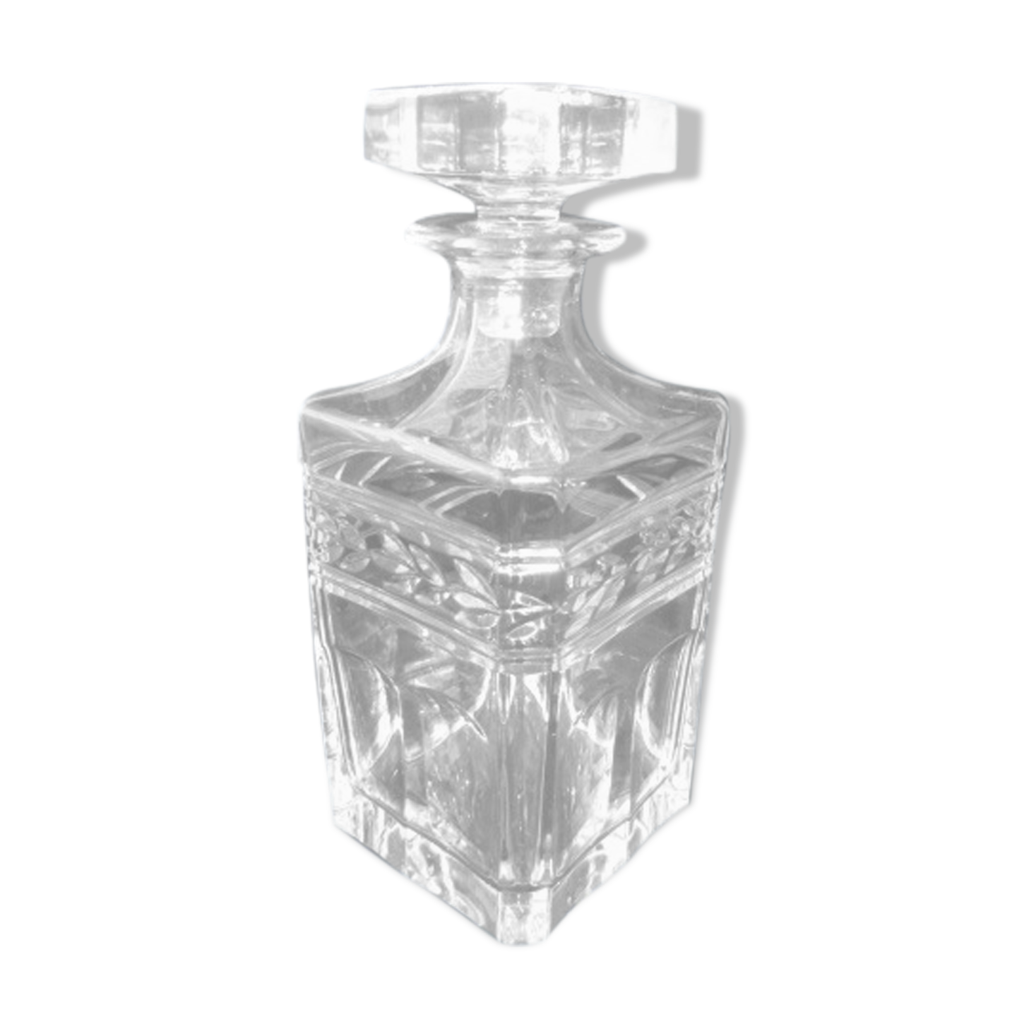 Lead crystal whisky decanter 24%