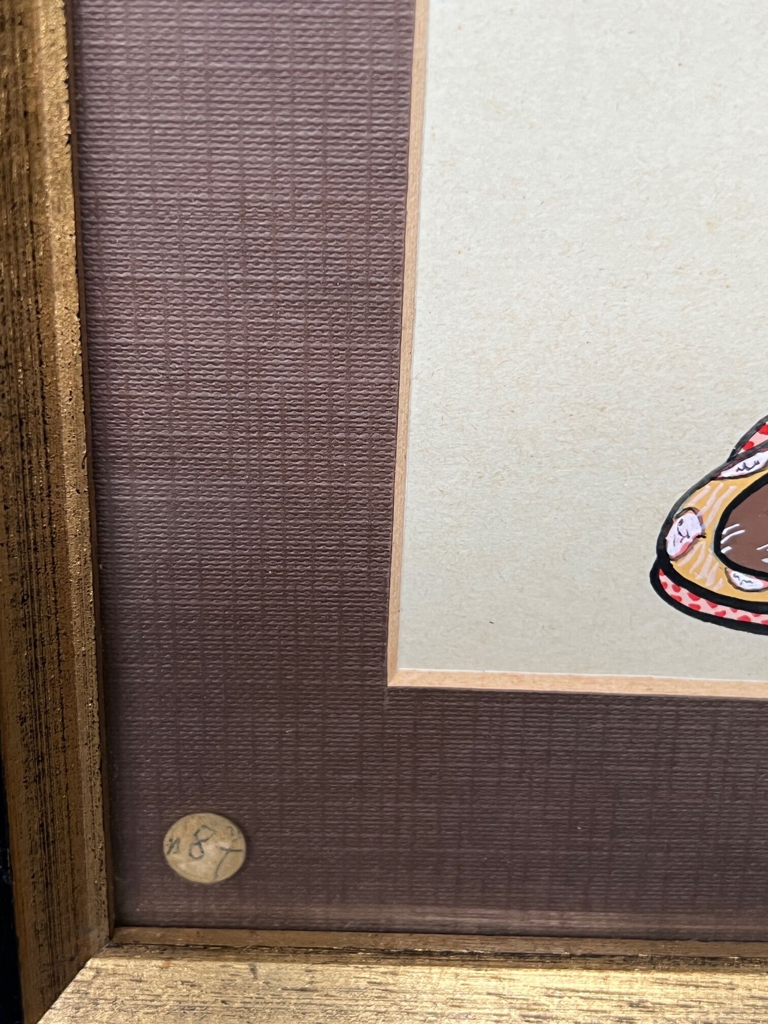 Set of gouache paintings "Actors of Kabuki Theatre".