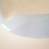 Empty pocket in white and sky blue ceramic 1950