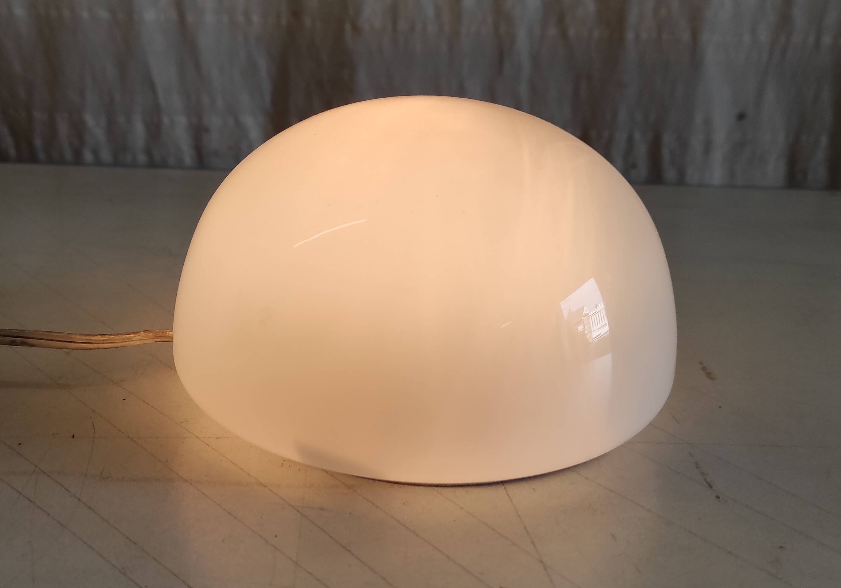 Opaline globe ceiling or wall light, diameter 15 cm - mid-20th century