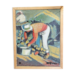 Huile sur toile, o.stephane, scene