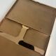 Vintage 1960s gold-plated cigarette case from France - 13 x 10 cm