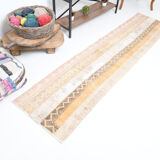 Vintage runner rug 268x63cm