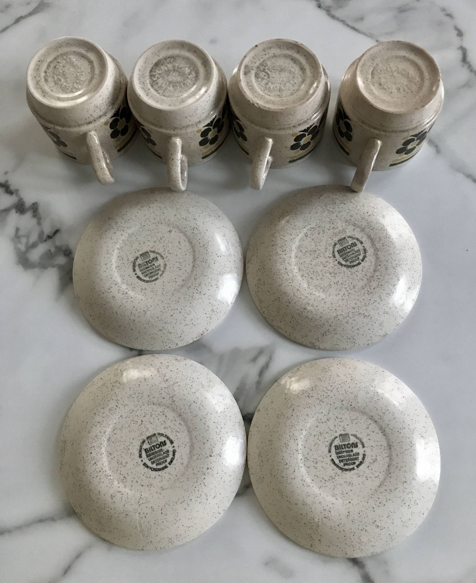 Vintage English Biltons cups and saucers