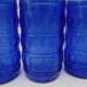 Lot de 4 verres bleus