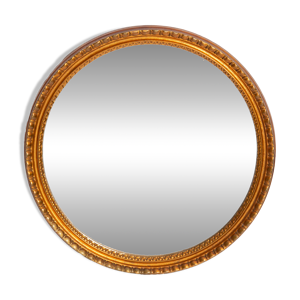 Miroir ovale vintage - noir