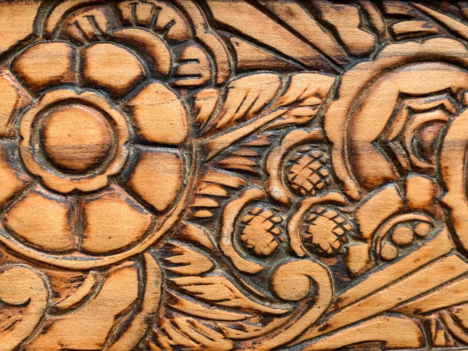 Parisian glass cabinet art deco raw wood