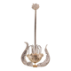 Art Decò Vintage Chandelier By Barovier e Toso, Murano Glass, 1940