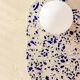 Oval wall light in eco-terrazzo - Ultramarine blue color