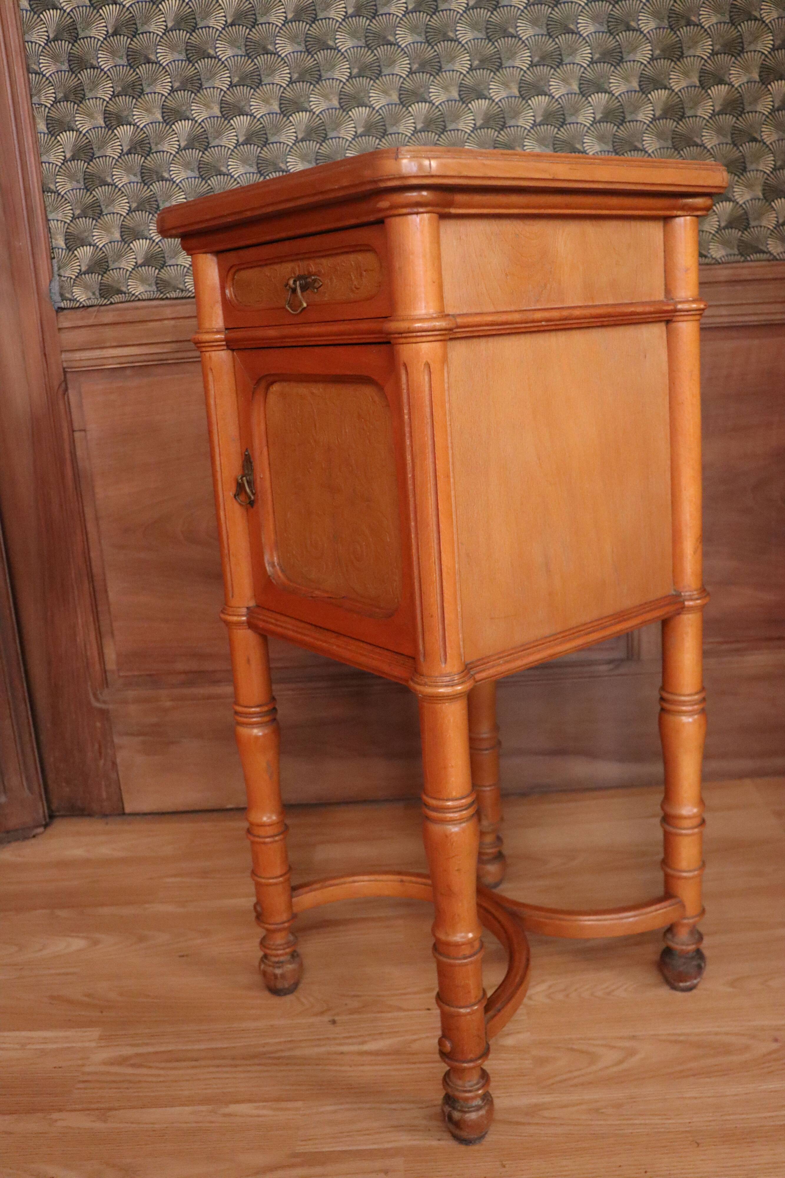 Joseph and Jacob Kohn bentwood bed & nightstand