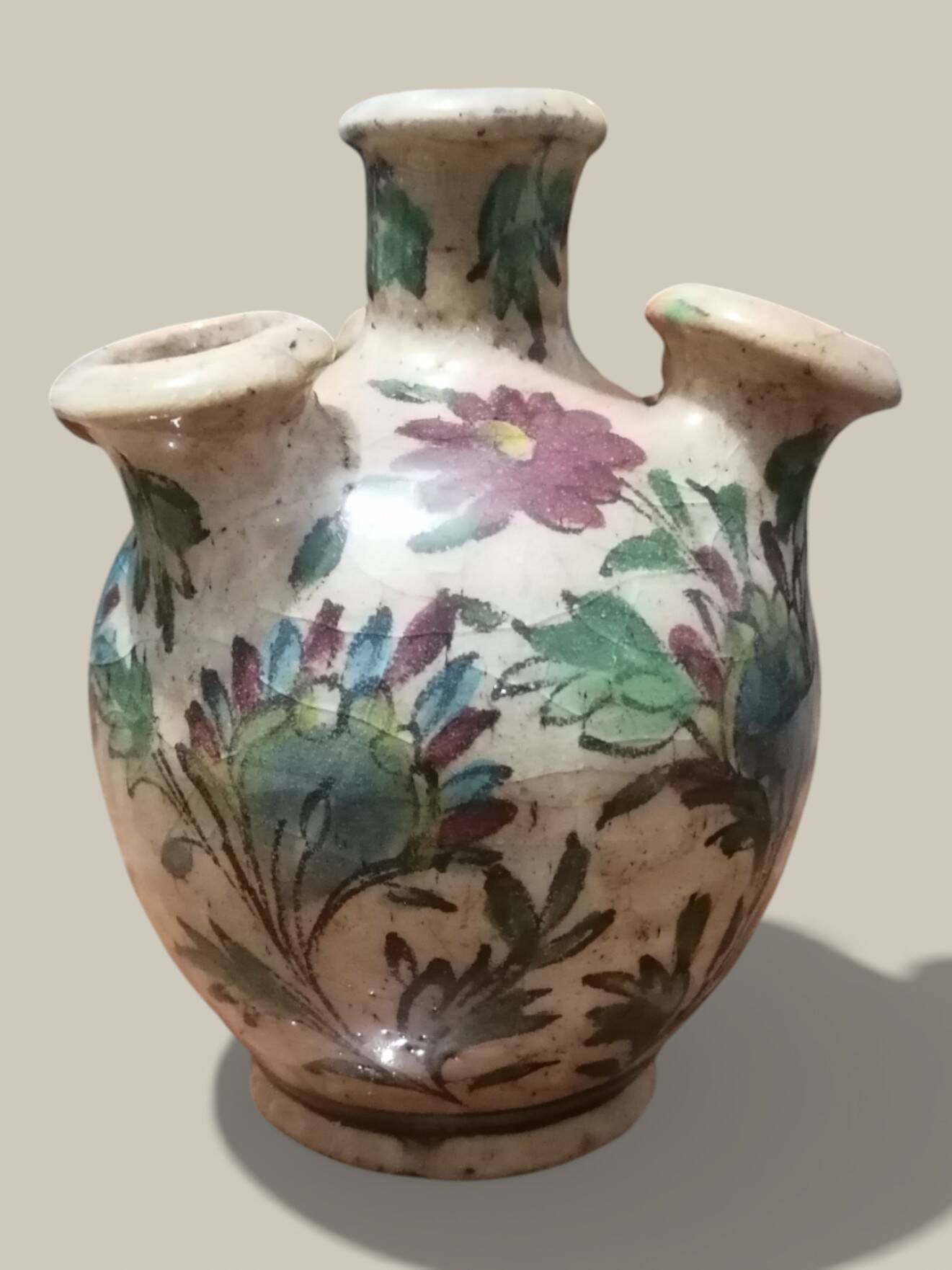 Antique flower vase in Iznik ceramic - Persia (Turkey/Iran) - Period