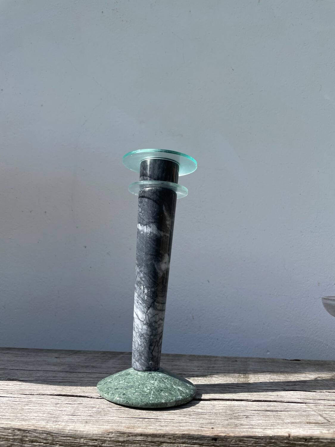 Postmodernist Milano marble candle holder