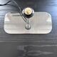 Silver stainless steel lamp base