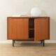 Classic chest of drawers from the 1960s with practical, closed storage space