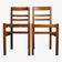 2 chaises bistrot reconstruction dans le goût de René Gabriel 1945
