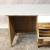 Mid-20th century oak desk for teenager