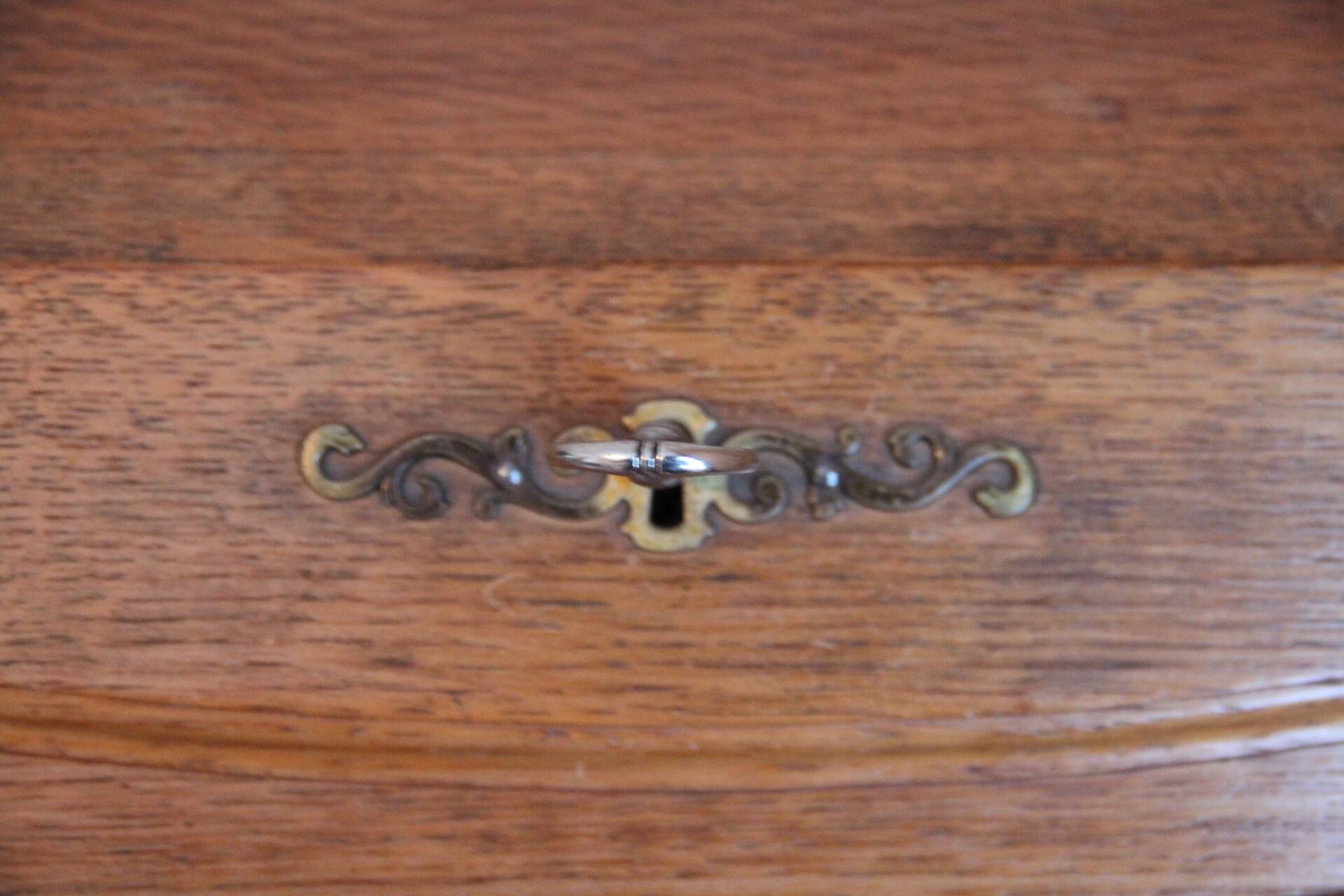 Small oak desk in Louis XV style