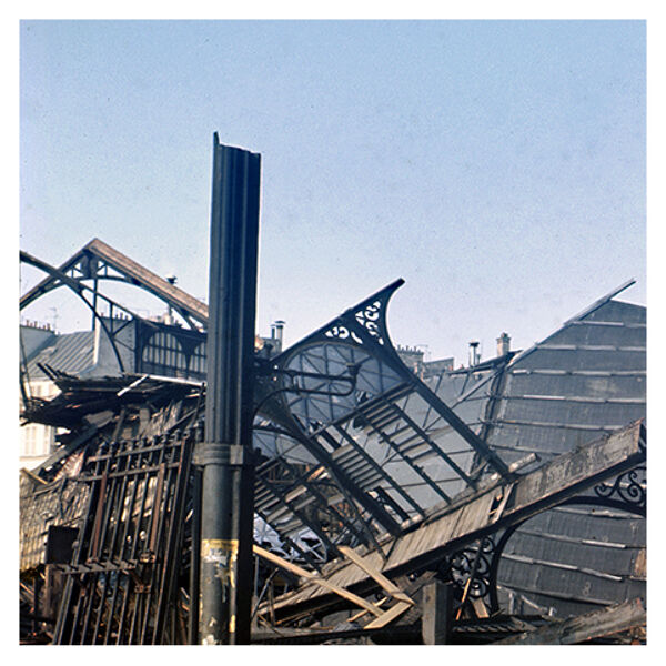 Photographie destruction des Halles de Paris 1972