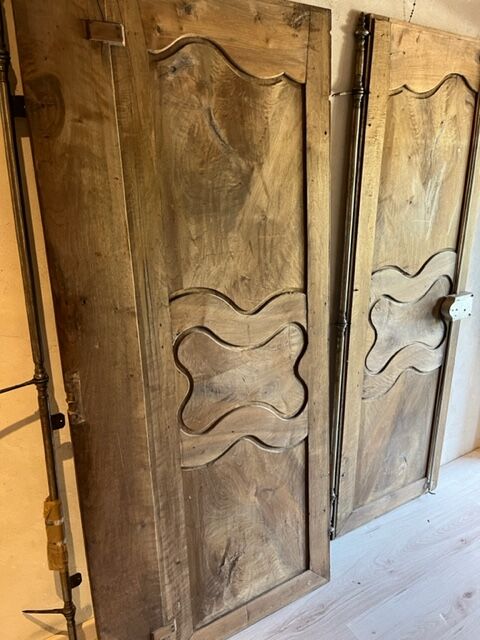 Pair of nineteenth century walnut doors