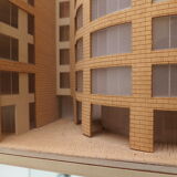 1970s Plywood and perspex Modernist Architect's Model