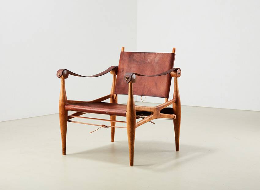 Unique Safari Chair by Architect Enrico Hartsuyker Netherlands 1960s