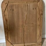 Louis philippe golden fireplace mirror with floral pattern