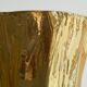 Pair of Kasper Mobach vases in pottery with golden glaze from the 1990s.