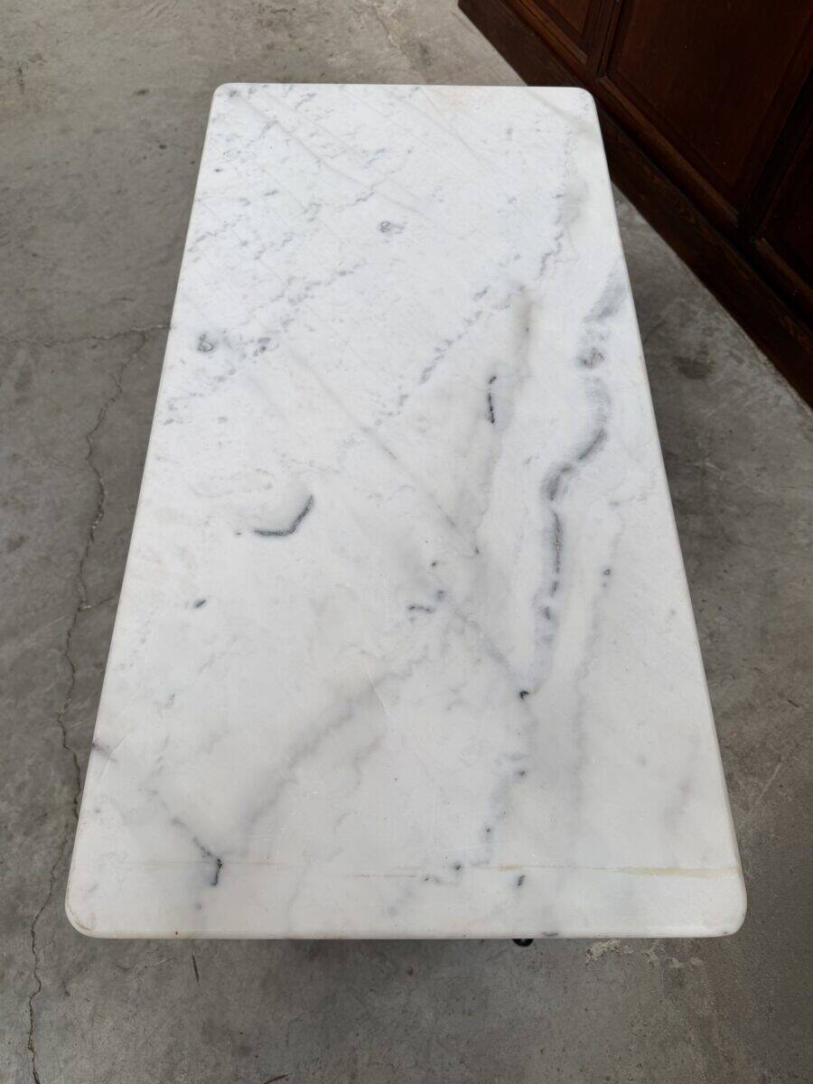 Table de bistrot en marbre fin XIXème