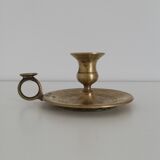 Vintage brass chamber candle holder