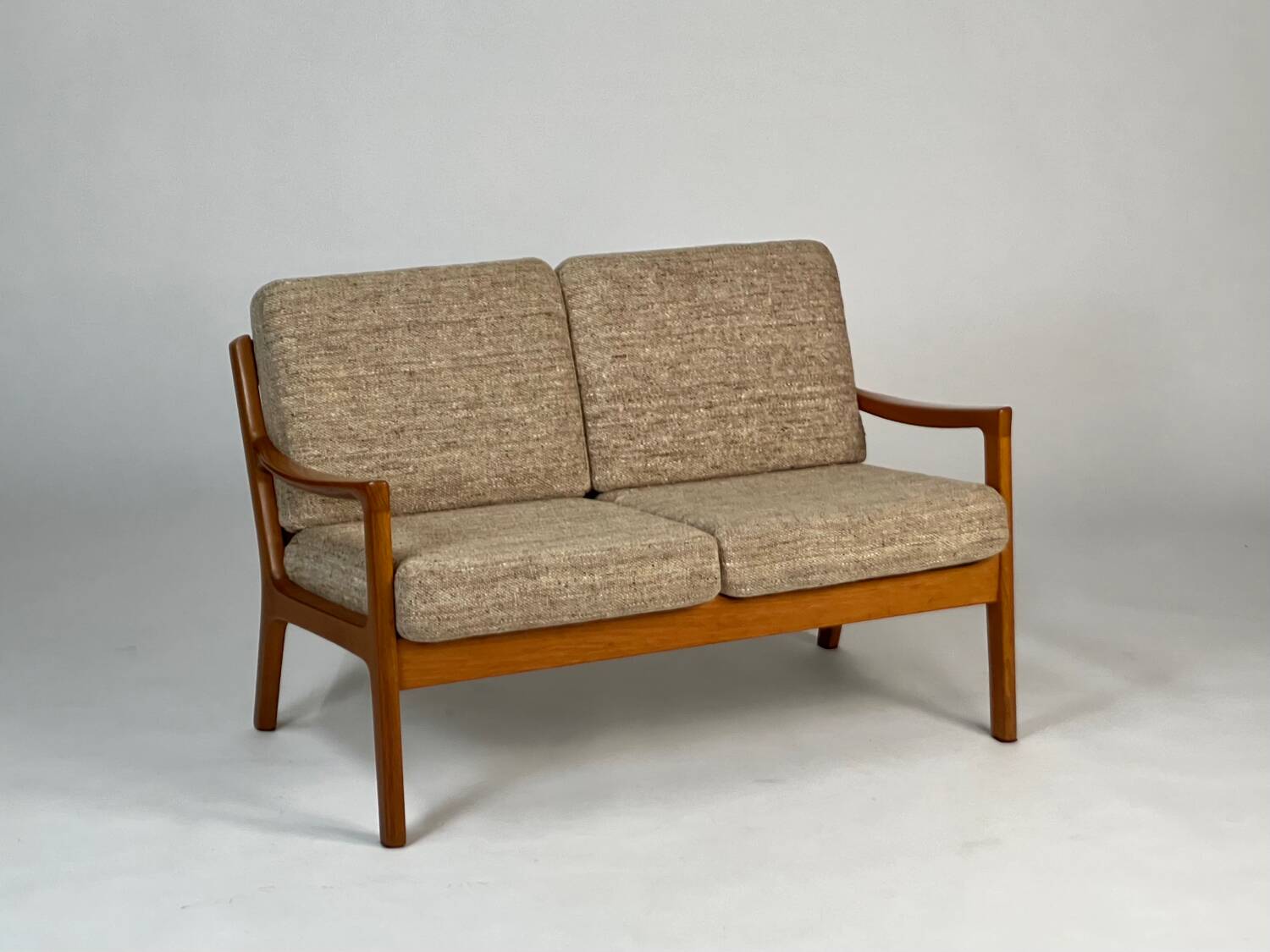 Danish teak 2-seater sofa couch Ole Wanscher vintage mid-century