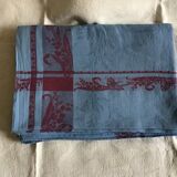 Blue and red butterfly lily of the valley tablecloth 160x240