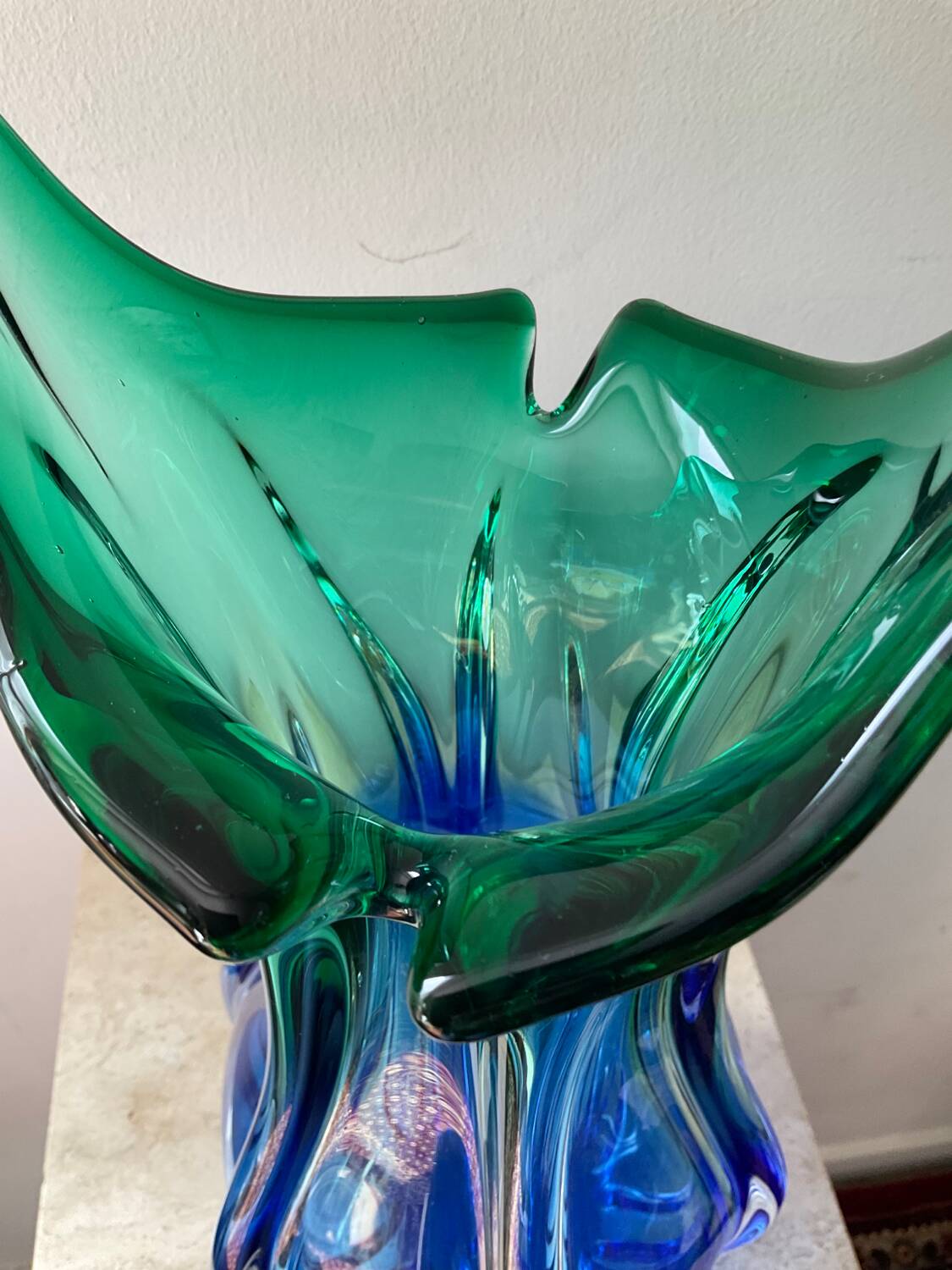 Large vintage Murano vase from the 70s