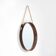Round teak wall mirror, 1960s