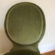 Paire de chauffeuses velours vert