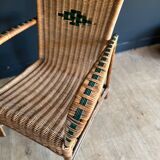 Wicker armchair