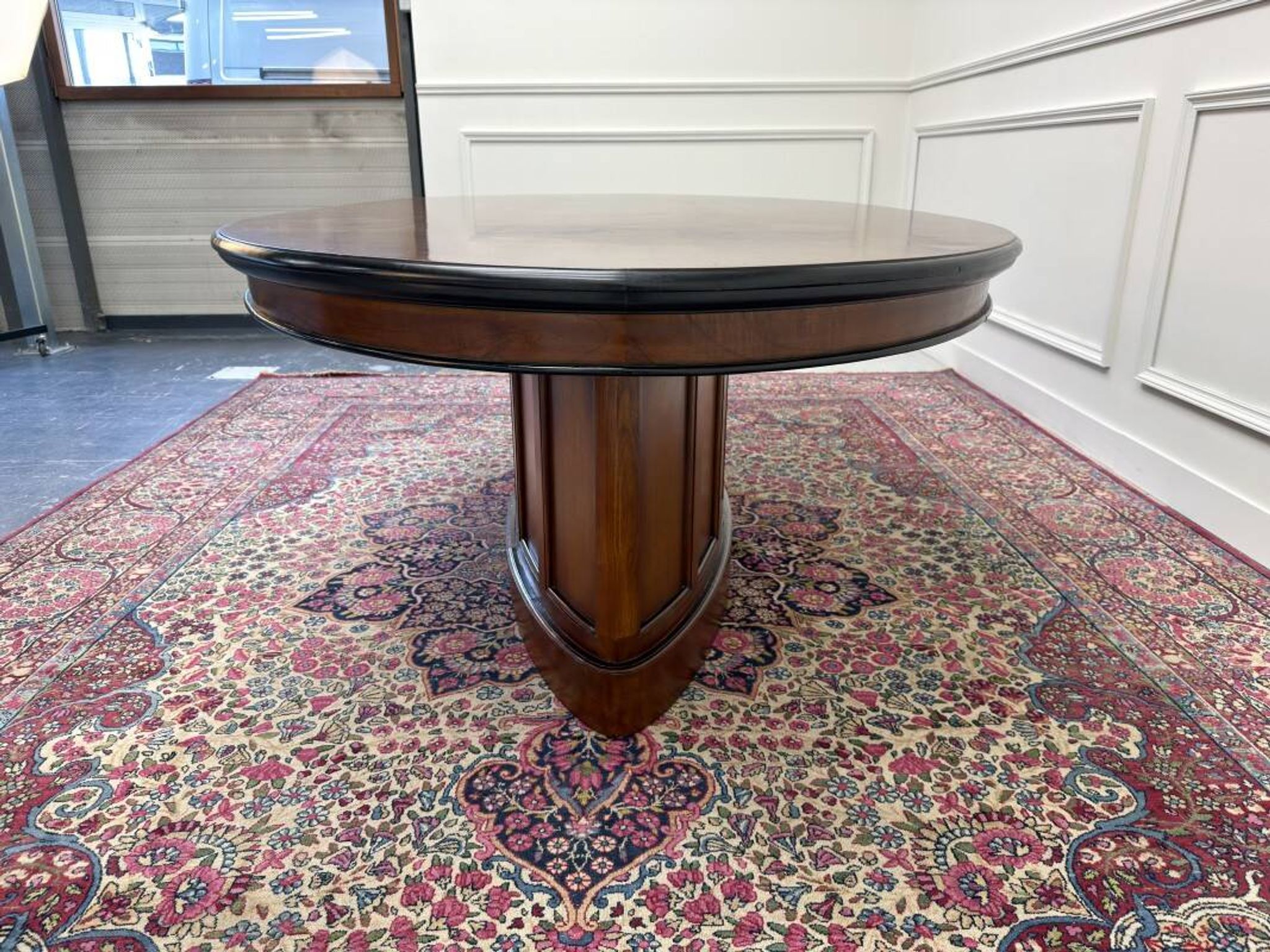 English Globe Wernicke Style Art Deco Conference Table