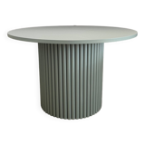 table basse ronde cannelée vert vente Ø 70 cm