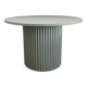 table basse ronde cannelée vert vente Ø 70 cm