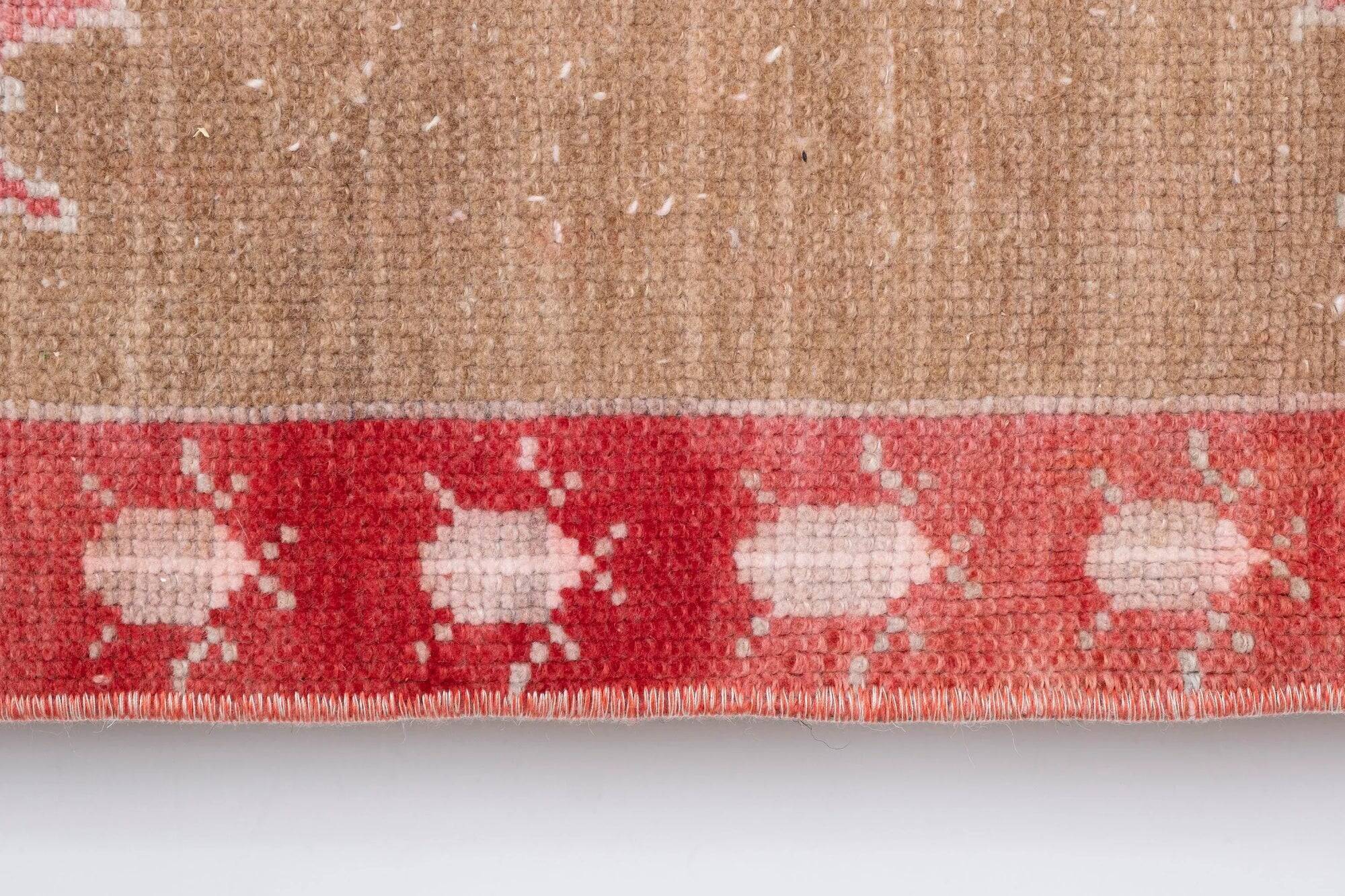 Vintage Turkish handmade rug 130x316 cm
