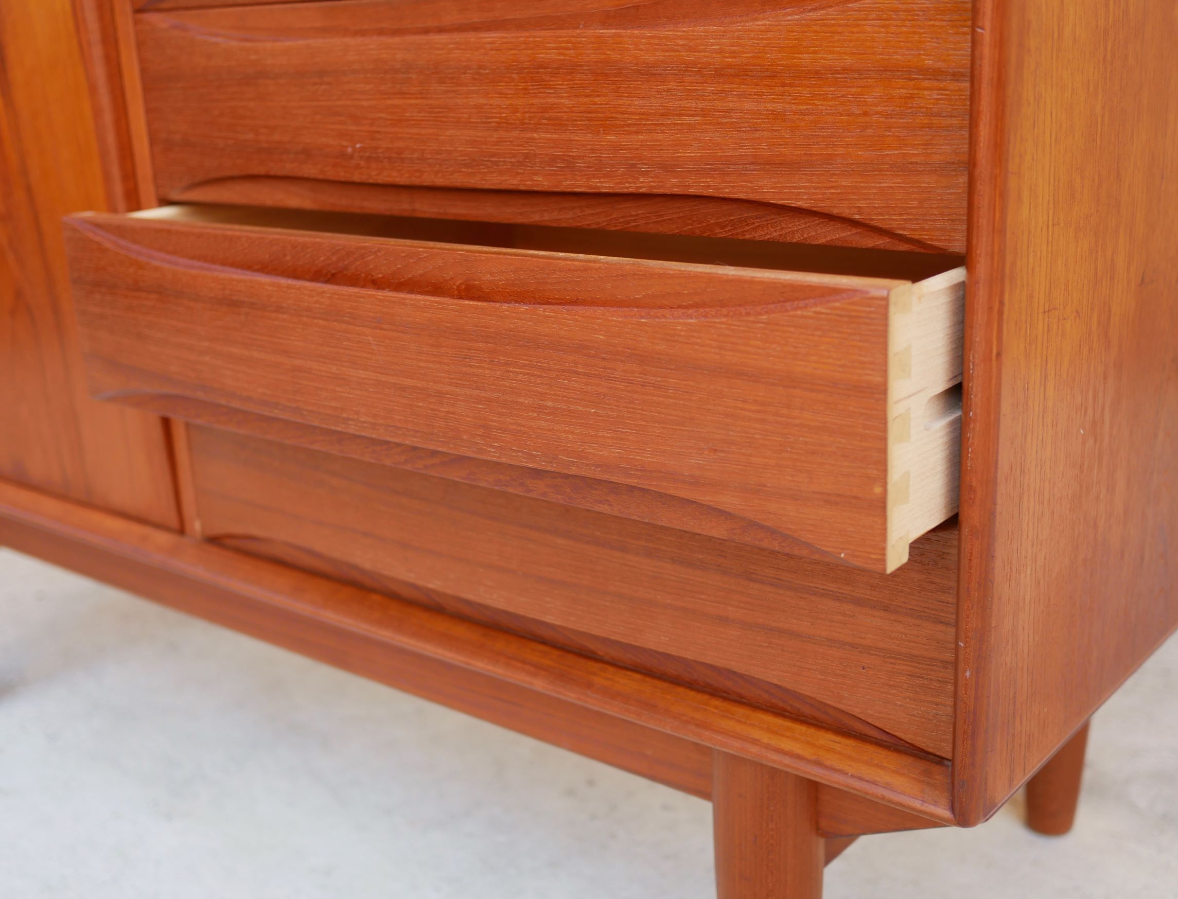 Scandinavian buffet teak bar by A. Vodder for Dyrlund Editions